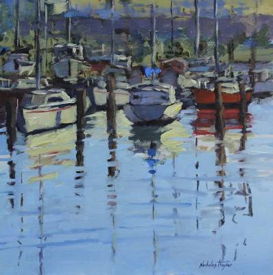 "Harbours Morning Light" - Oil painting, unframed - Painting by Nicholas Hayter, an artist from Hawke's Bay, New Zealand.