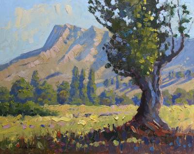 "Summer Days" - Oil on Board - Painting by Nicholas Hayter, an artist from Hawke's Bay, New Zealand.