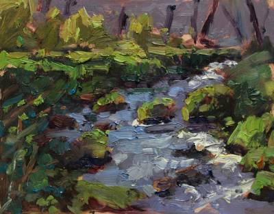 "From the Green Banks" - oil on board, Plein Air - Painting by Nicholas Hayter, an artist from Hawke's Bay, New Zealand.