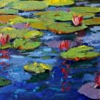 Water Lily Impasto