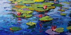 Water Lily Impasto